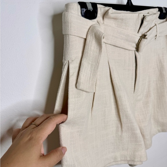 Billabong Textured Cotton Paperbag Shorts - Picture 3 of 8